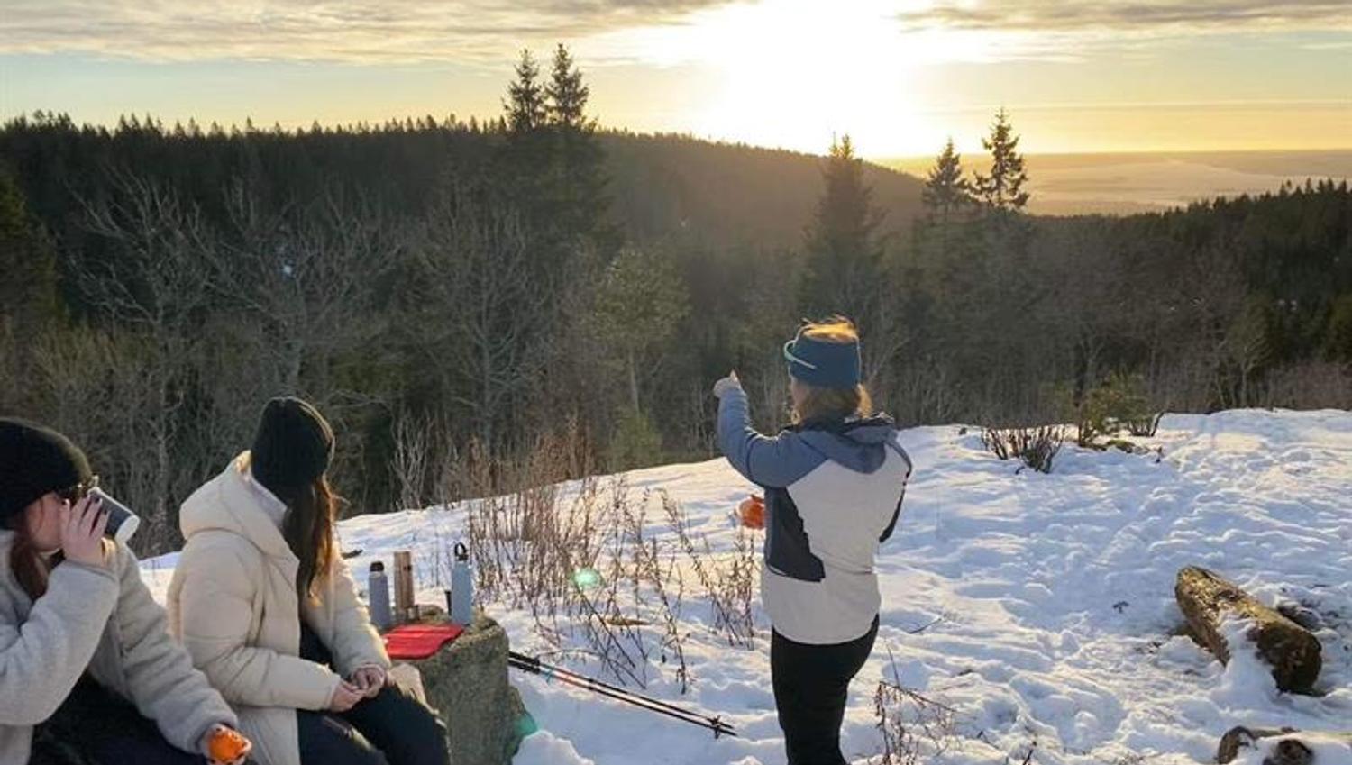 Lunsjpause fra skitur