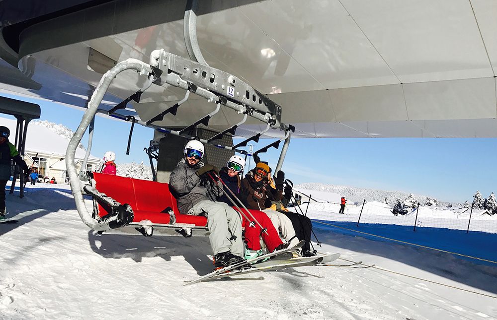 chairlift at Gautefall ski center in Drangedal 
