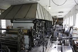 Inne i fabrikken til Klevfos industrimuseum