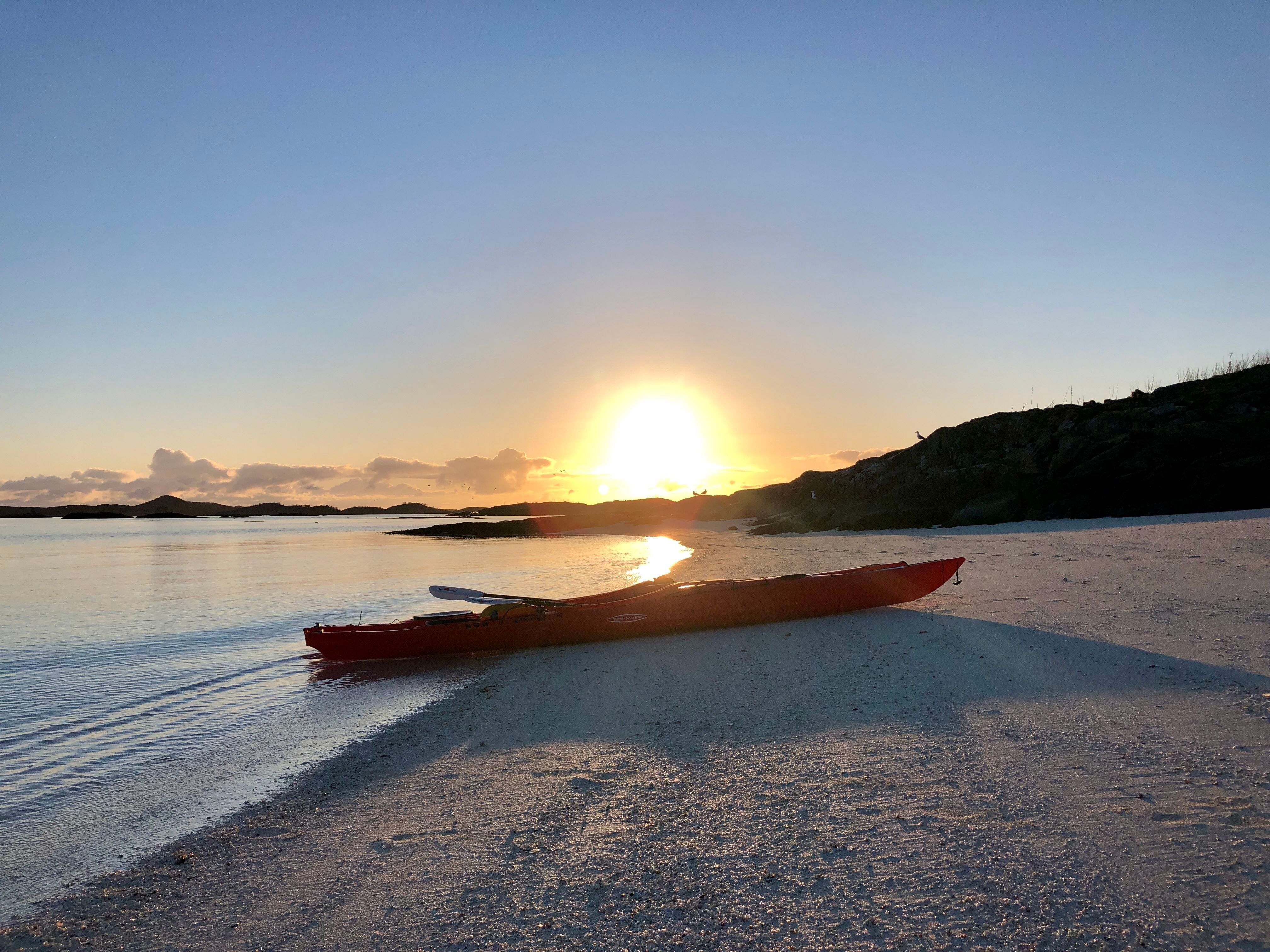 kayak on the beach