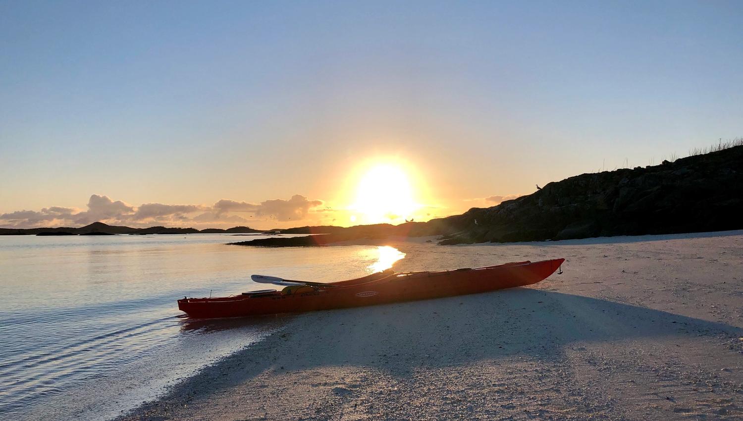 kayak on the beach