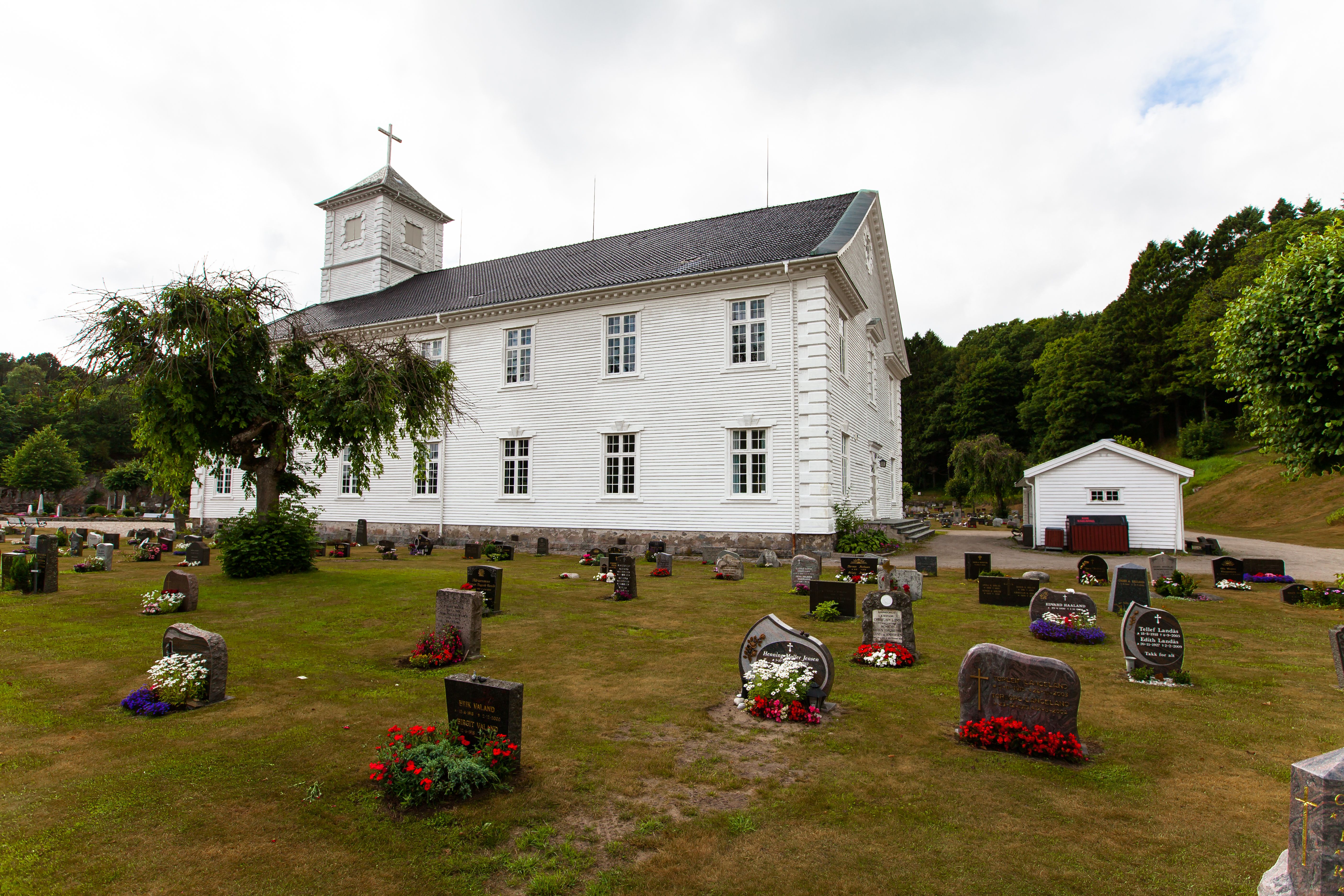 Mandal Church with cemetery