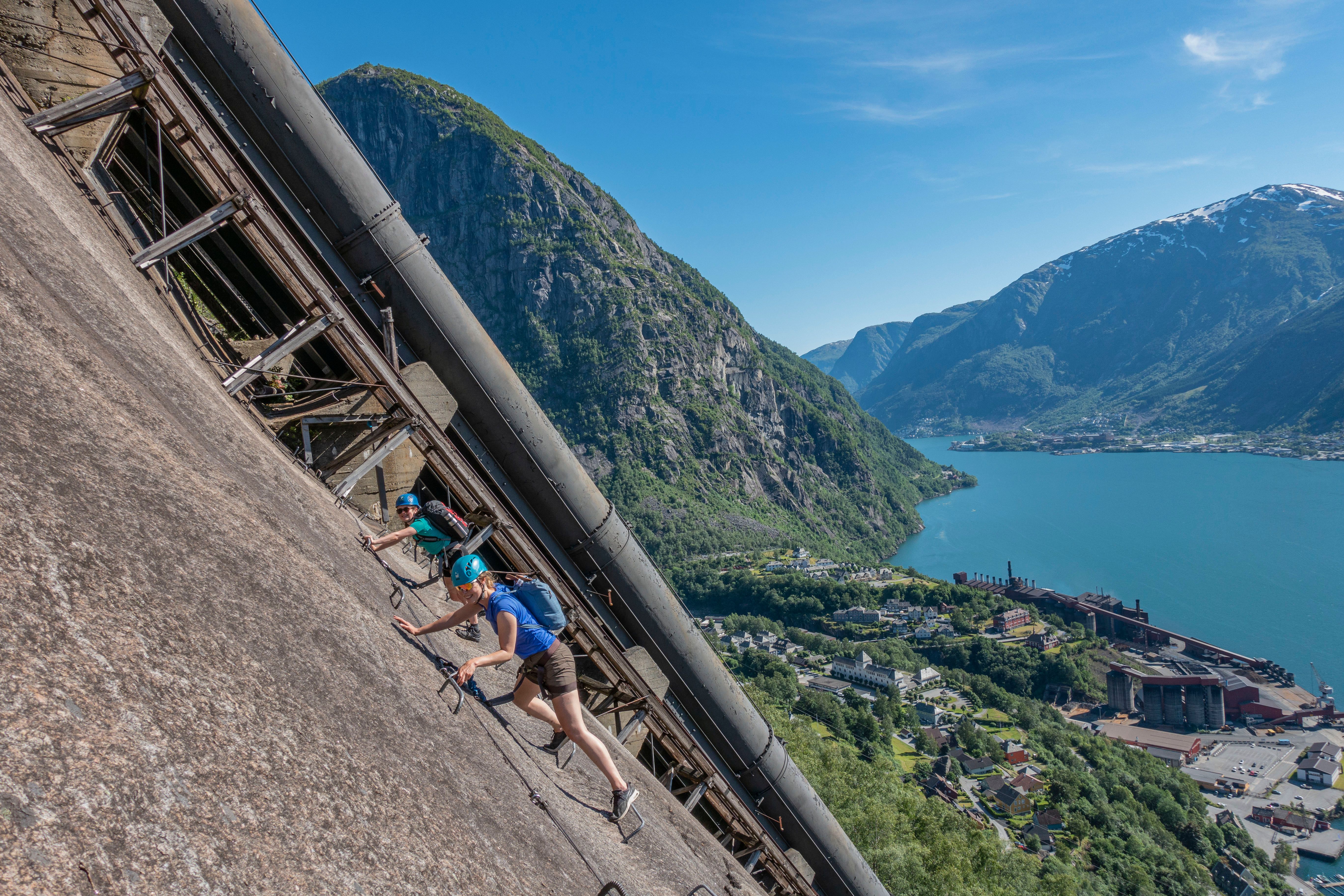 Tyssedal Via Ferrata. 
