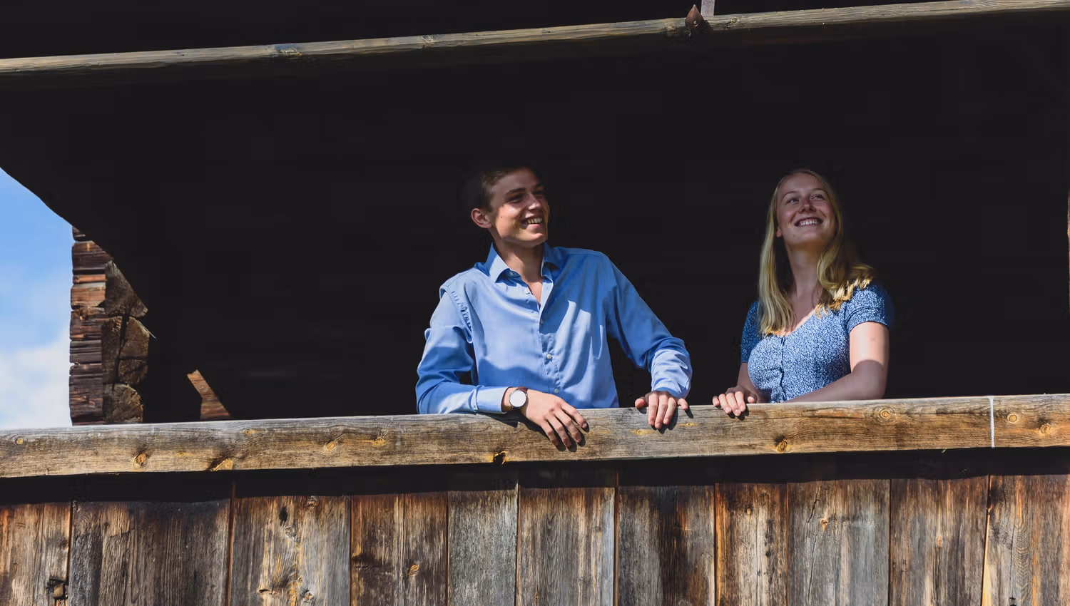 Happy guests on the balcony, Sygard Grytting