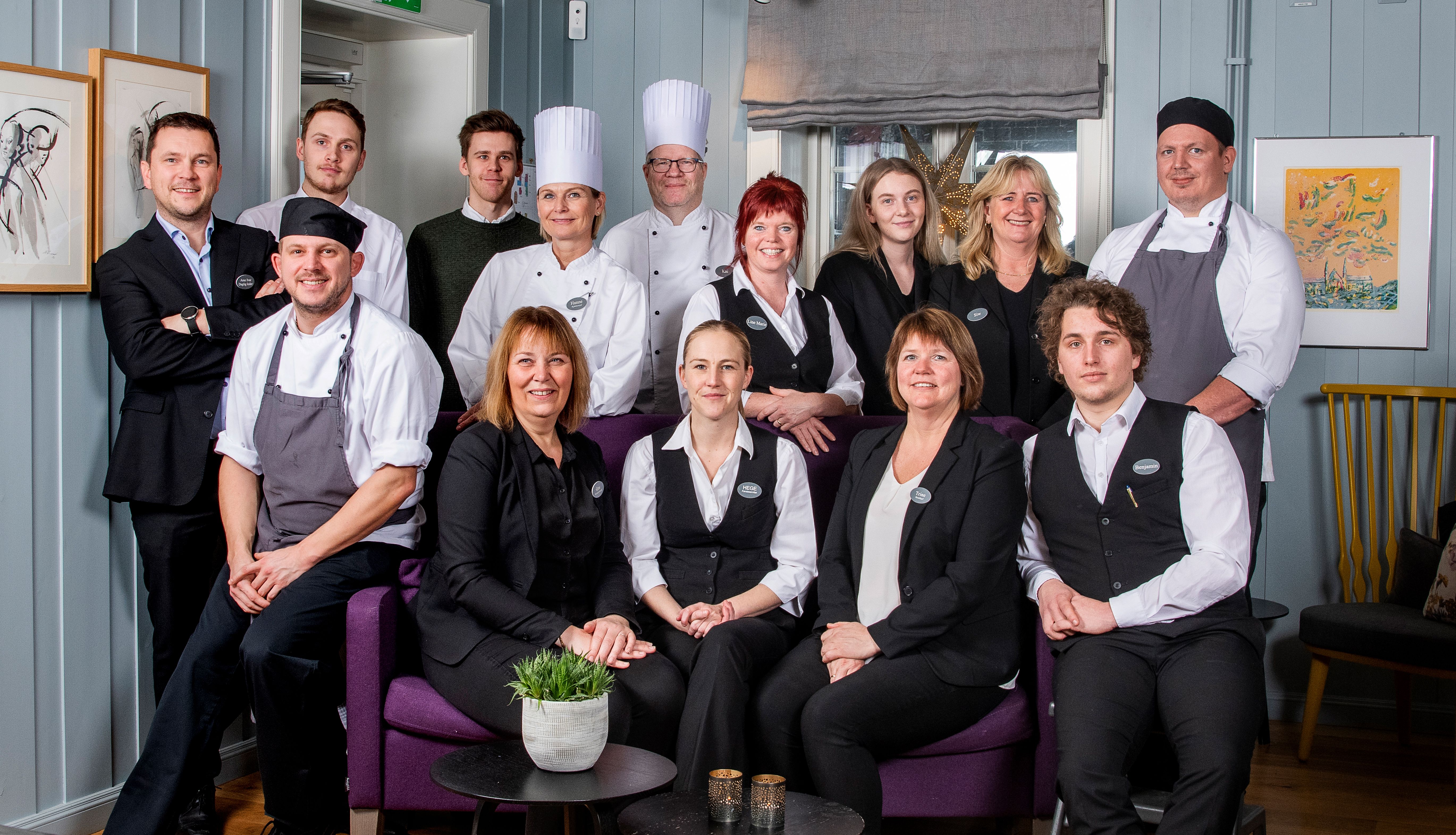 Serviceinnstilt og profesjonellt personale på Granavolden Hotel & Gjæstgiveri