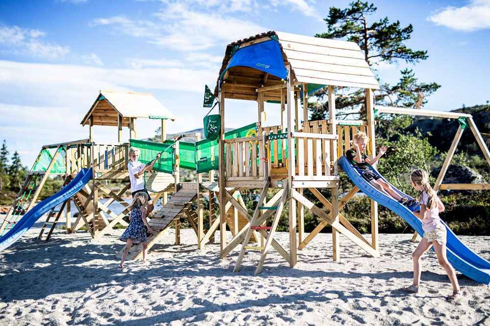 play structure at Straand Sommerland in Vrådal