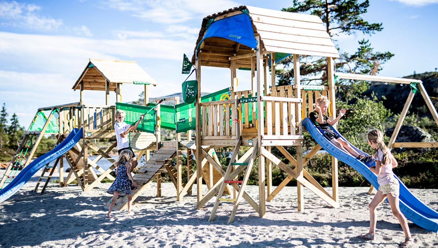 play structure at Straand Sommerland in Vrådal