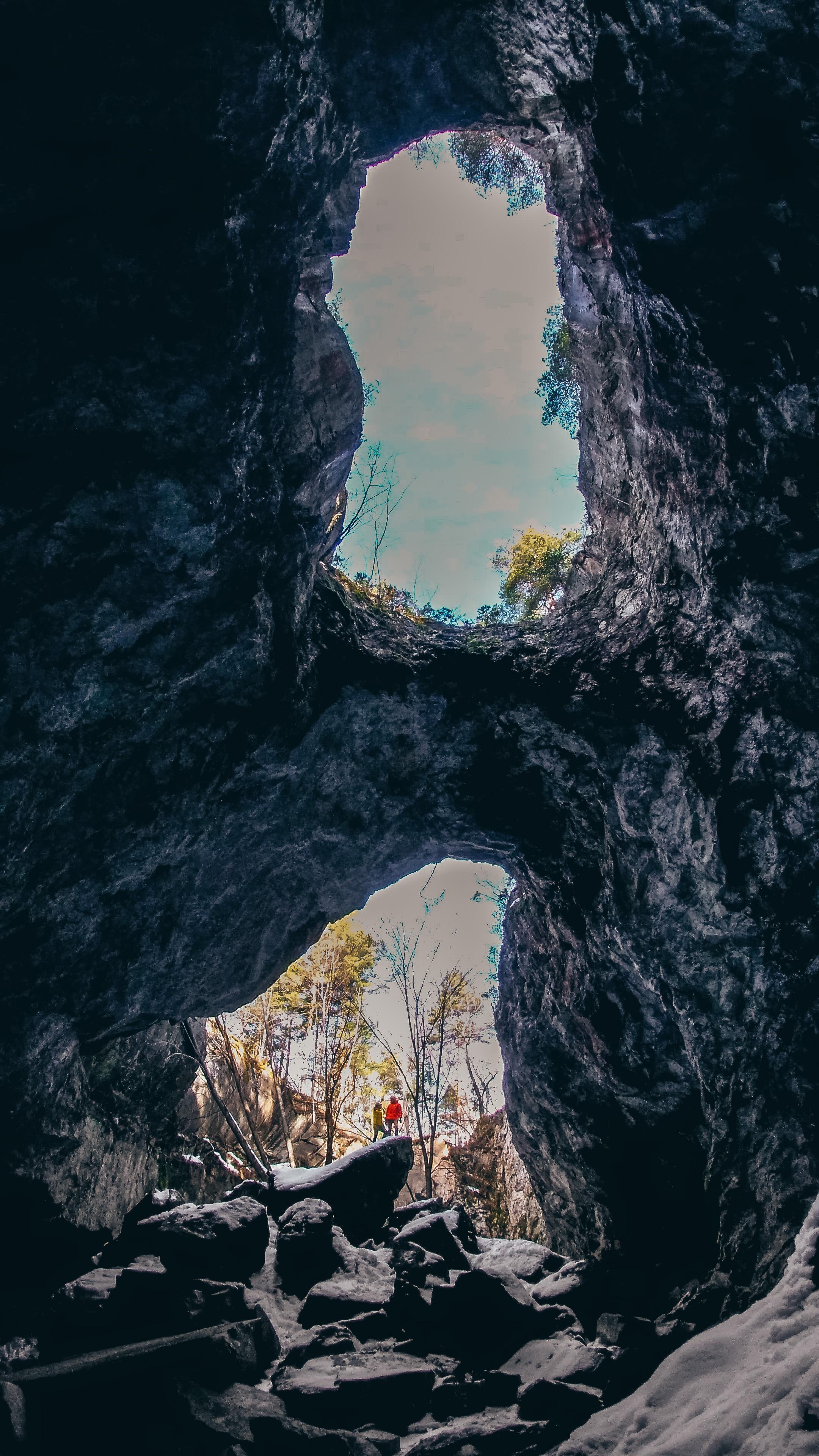 View out of the cave