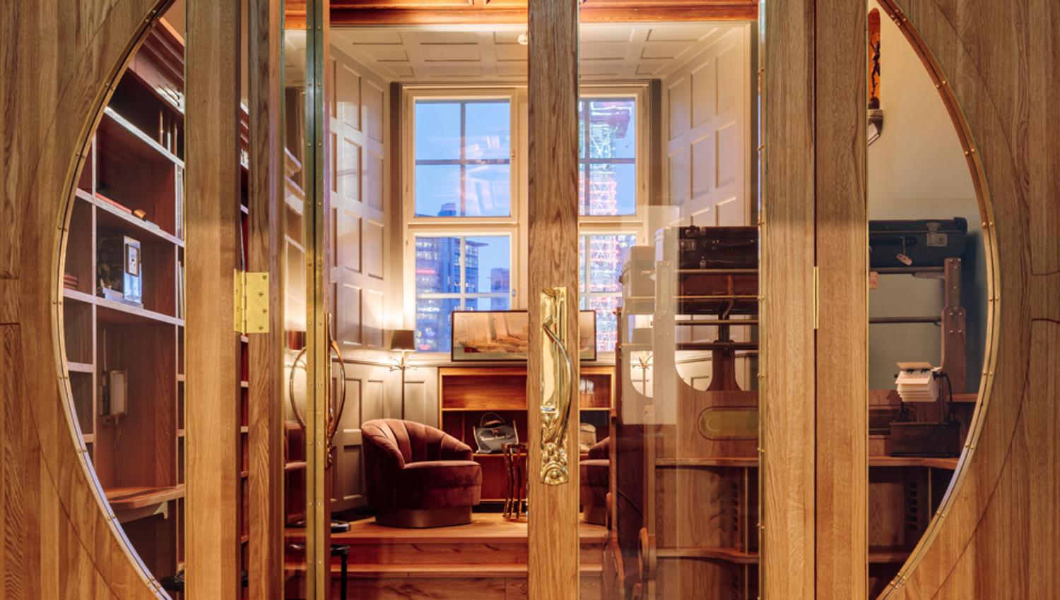 Entrance hall with renovated details