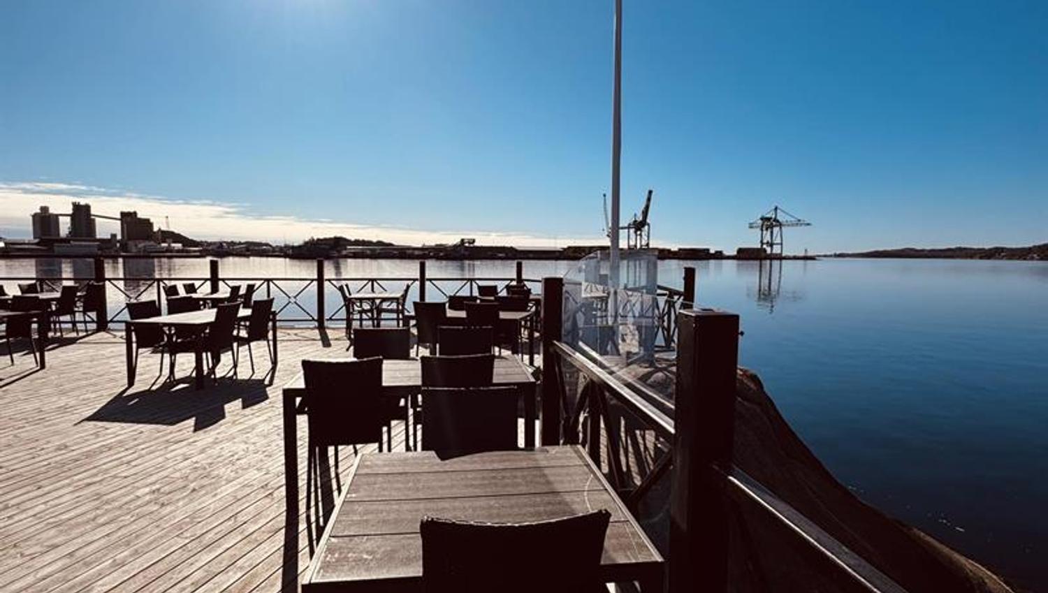 The Sun is shining at Restaurant Vadskjæret