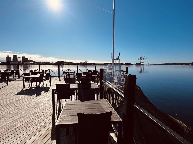The Sun is shining at Restaurant Vadskjæret