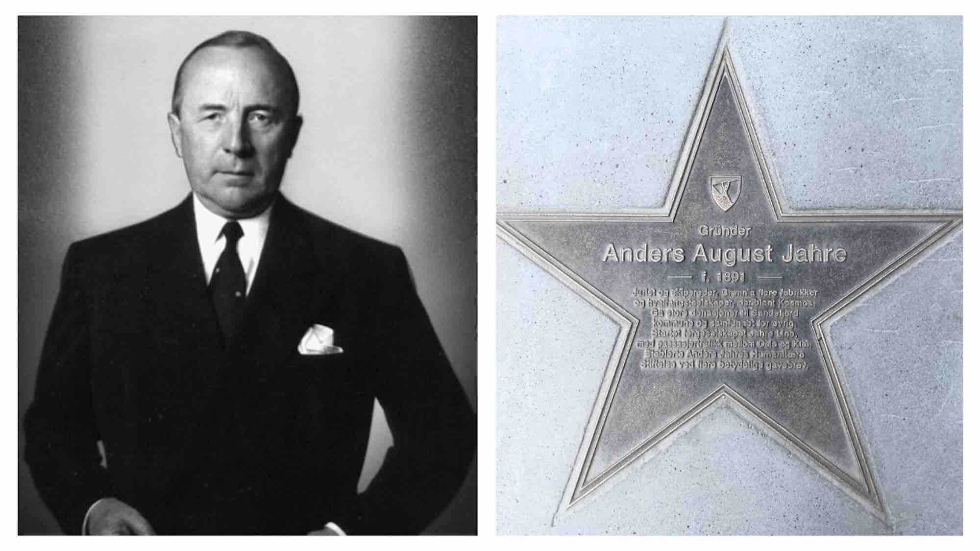 Anders August Jahre og hans walk of fame stjerne