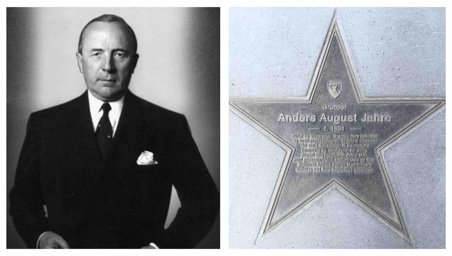 Anders August Jahre og hans walk of fame stjerne