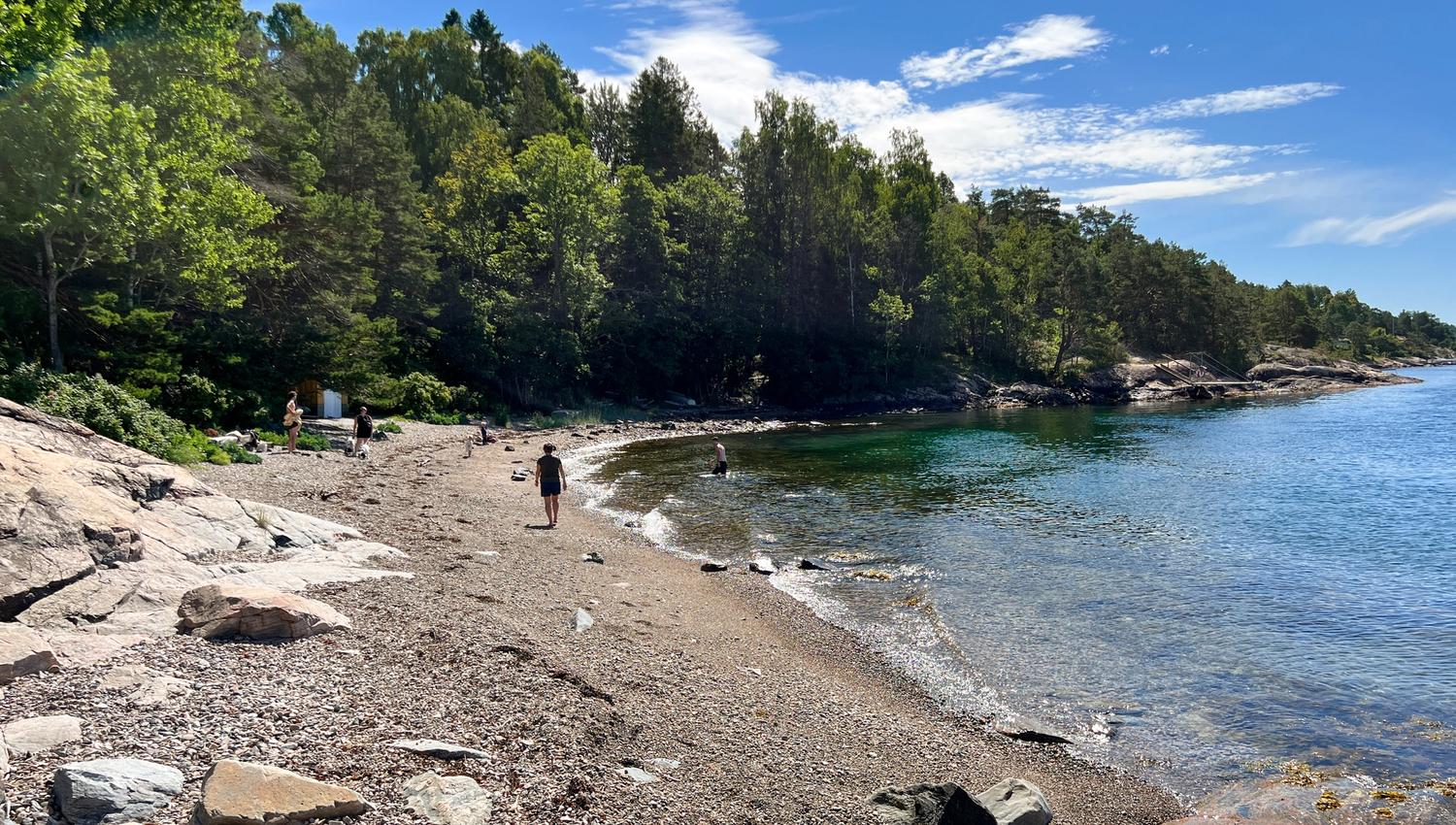 Kjeppestadbukta Ekeberg strand kyststi drøbak