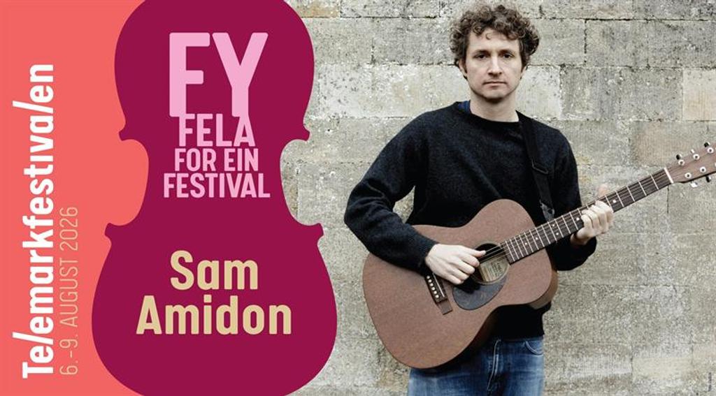 plakat til "Telemarkfestivalen 2026 | Sam Amidon"
