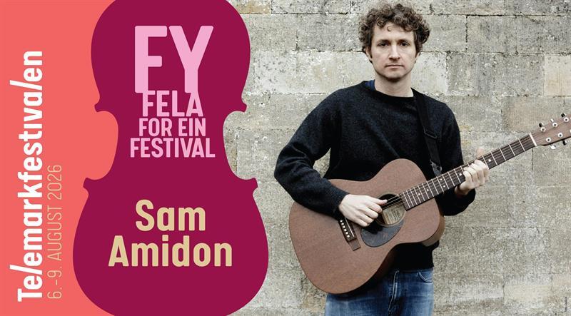plakat til "Telemarkfestivalen 2026 | Sam Amidon"