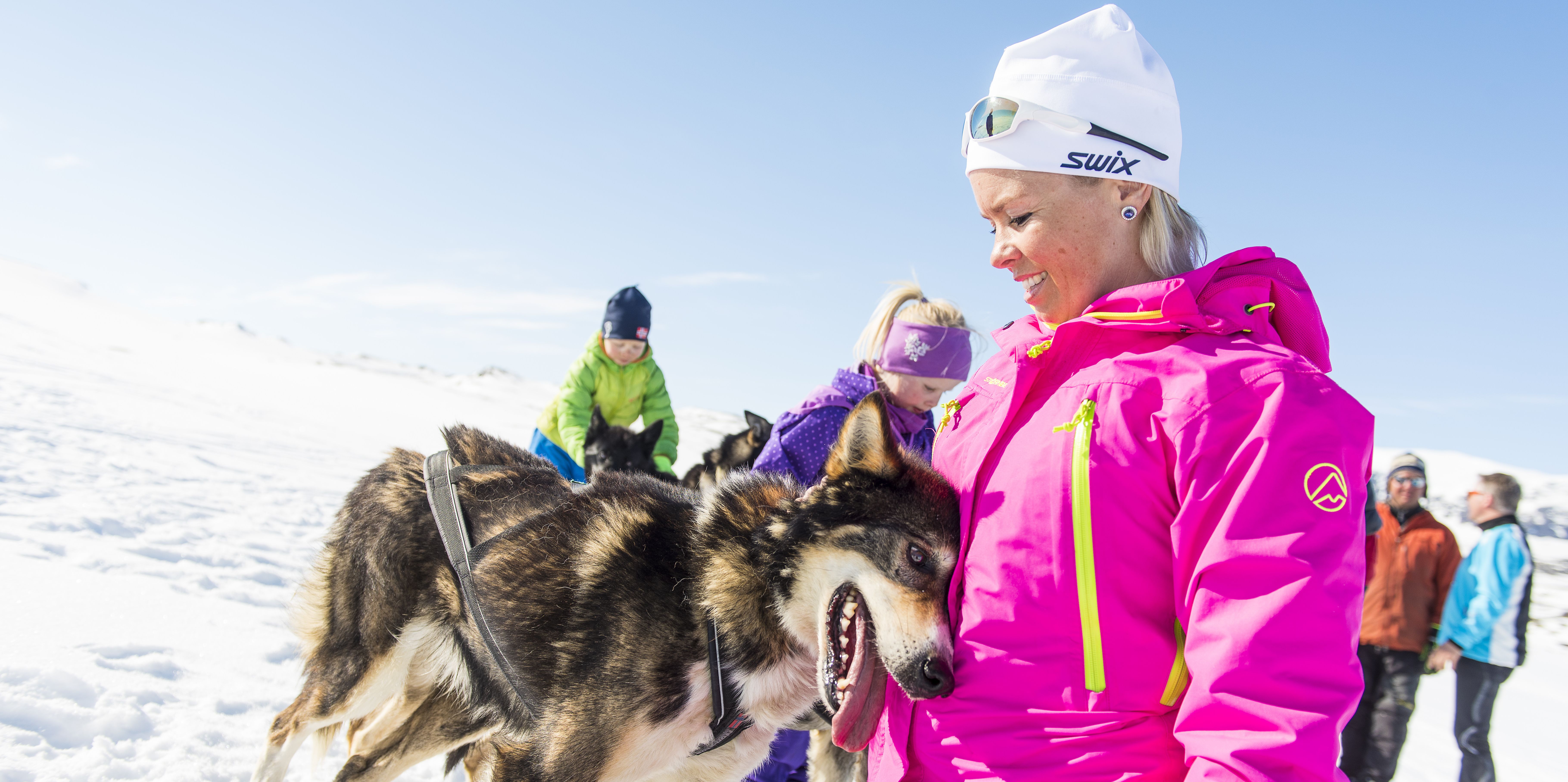 Kos med hunden