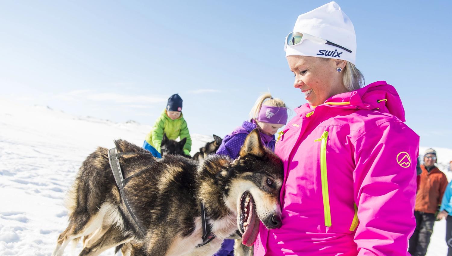 Kos med hunden