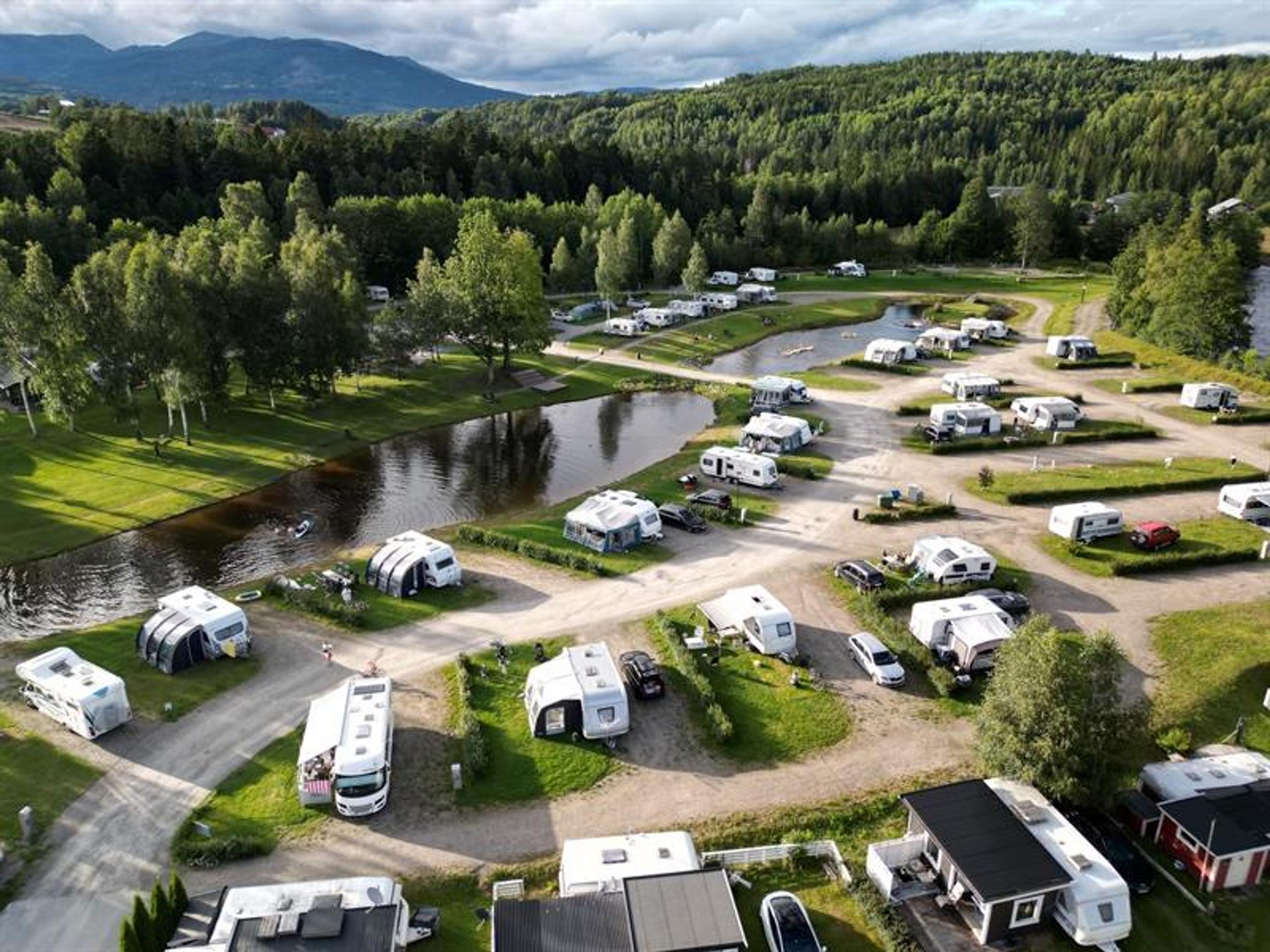 drone photo of Beverøya Camping