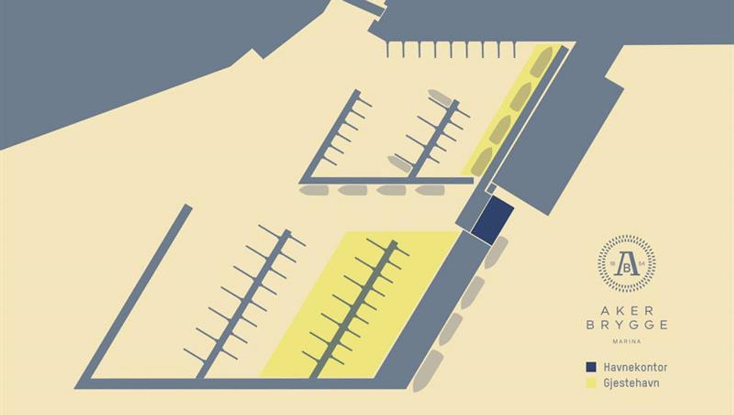 A map of the marina.
