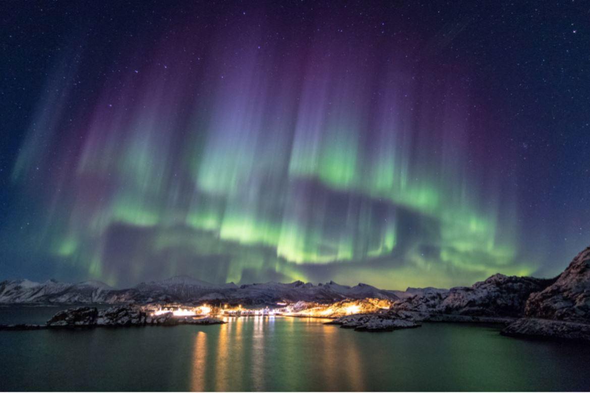 Nordlys over Senja