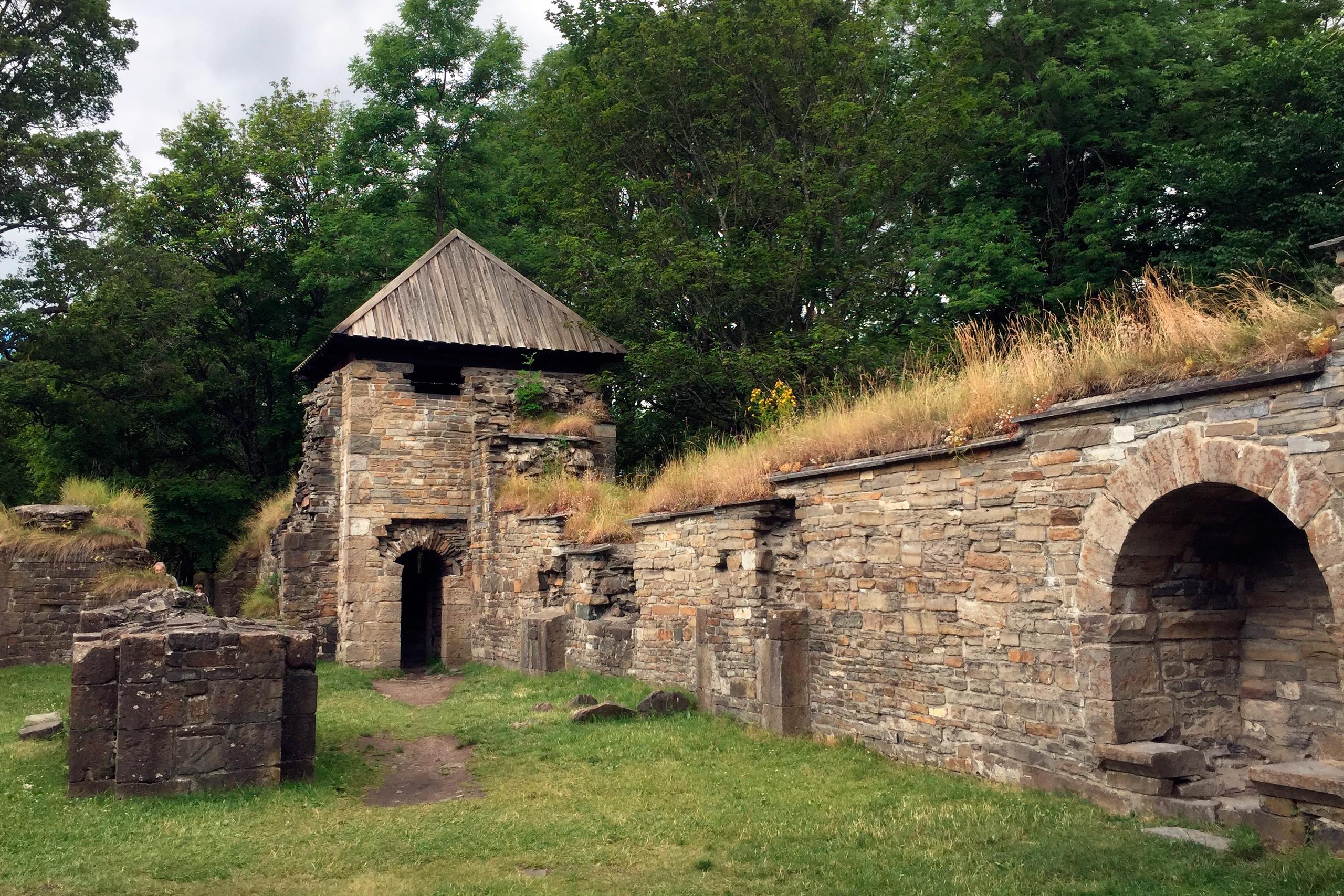 The monastery ruins.