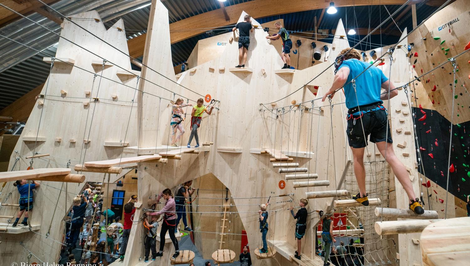 indoor climbing wall