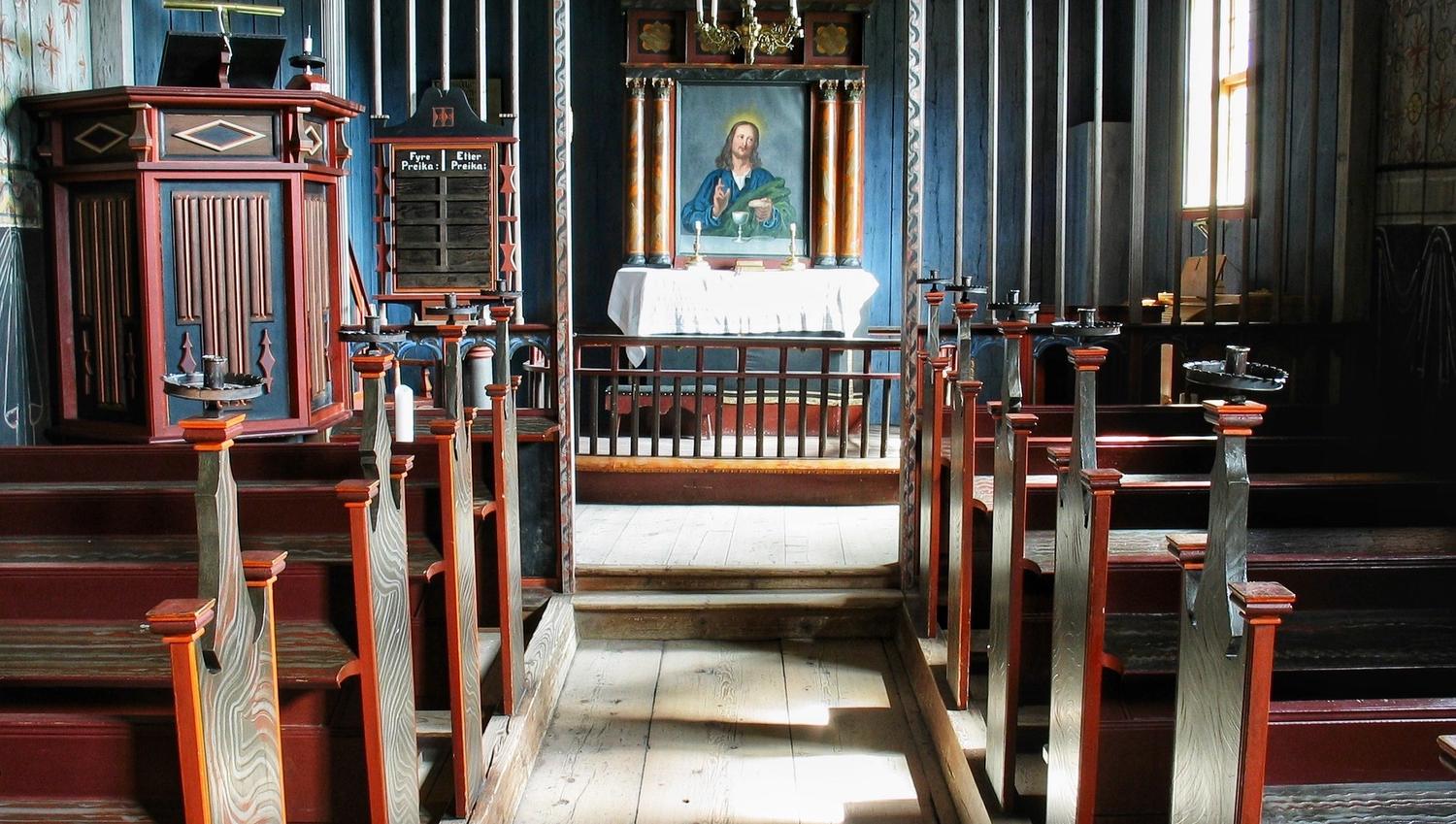 Eidsborg stave church, Vest-Telemark Museum.