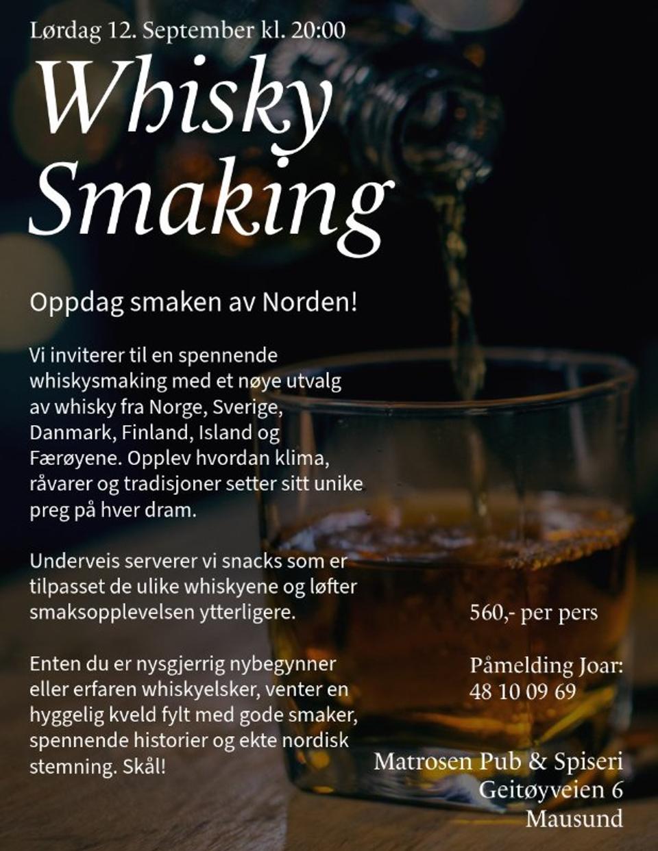 Whiskey tasting