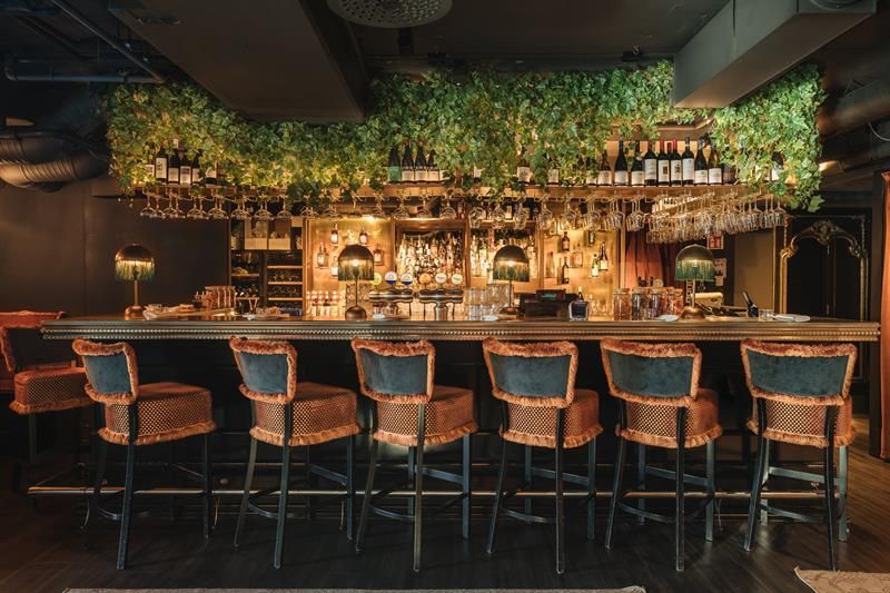 The bar.