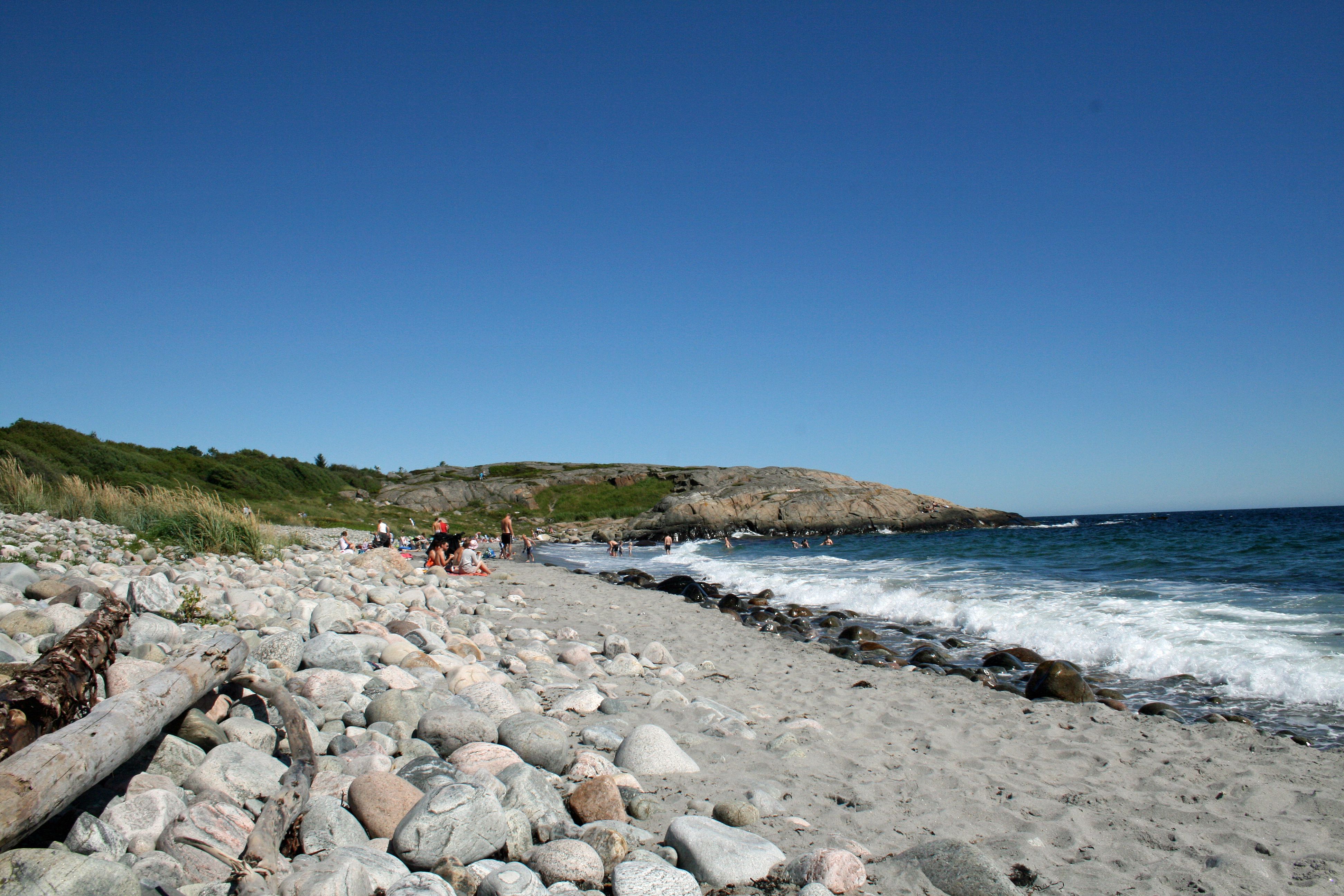 Spornes beach on the isle of Tromøy outside of Arendal