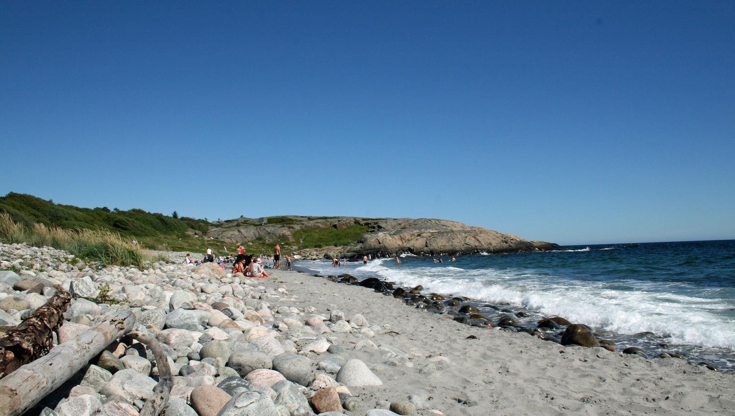 Spornes beach on the isle of Tromøy outside of Arendal