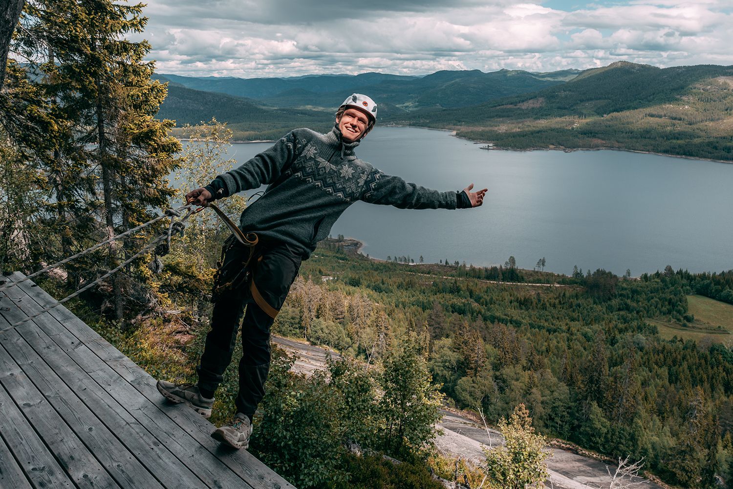 Via Ferrata Telemark i Fyresdal.