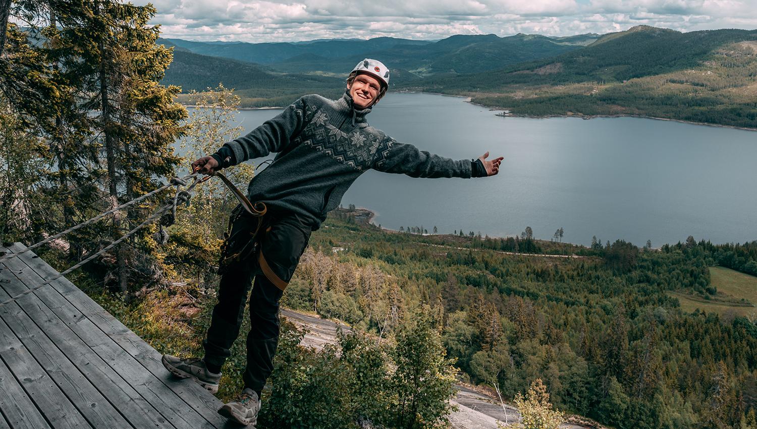 Via Ferrata Telemark i Fyresdal.
