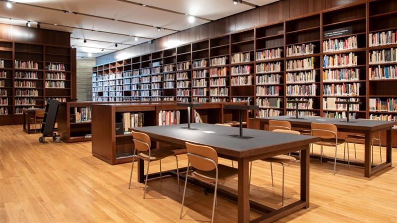 Interior of Norway's National Museum's library