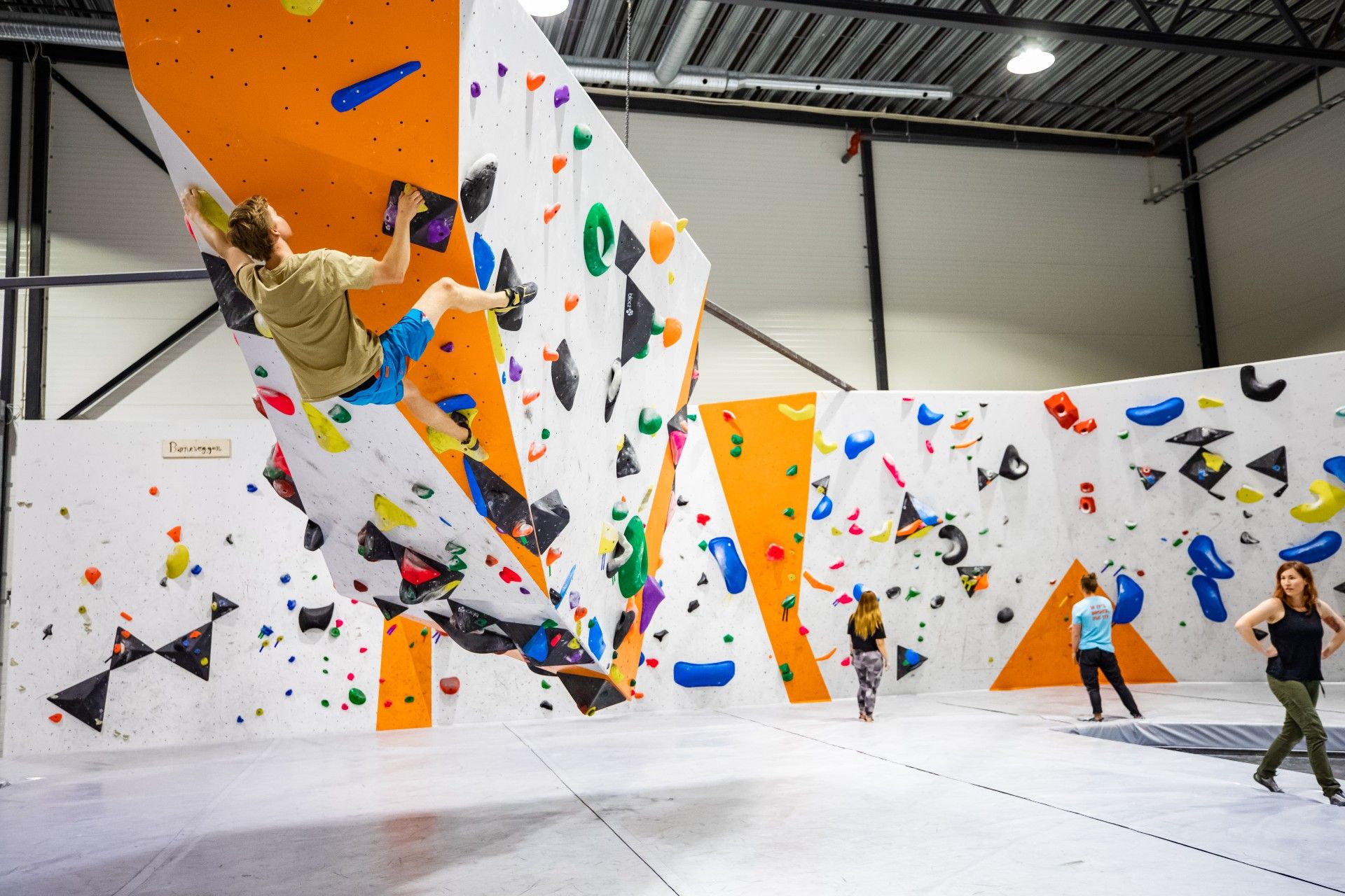 People climb High Under the Roof