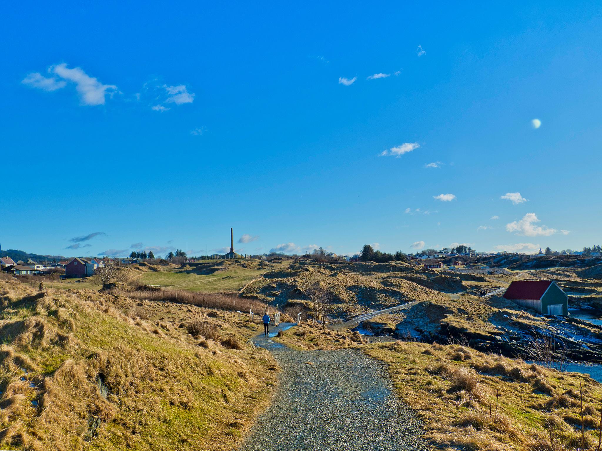 Det er fint å sykle Kyststien i Haugesund