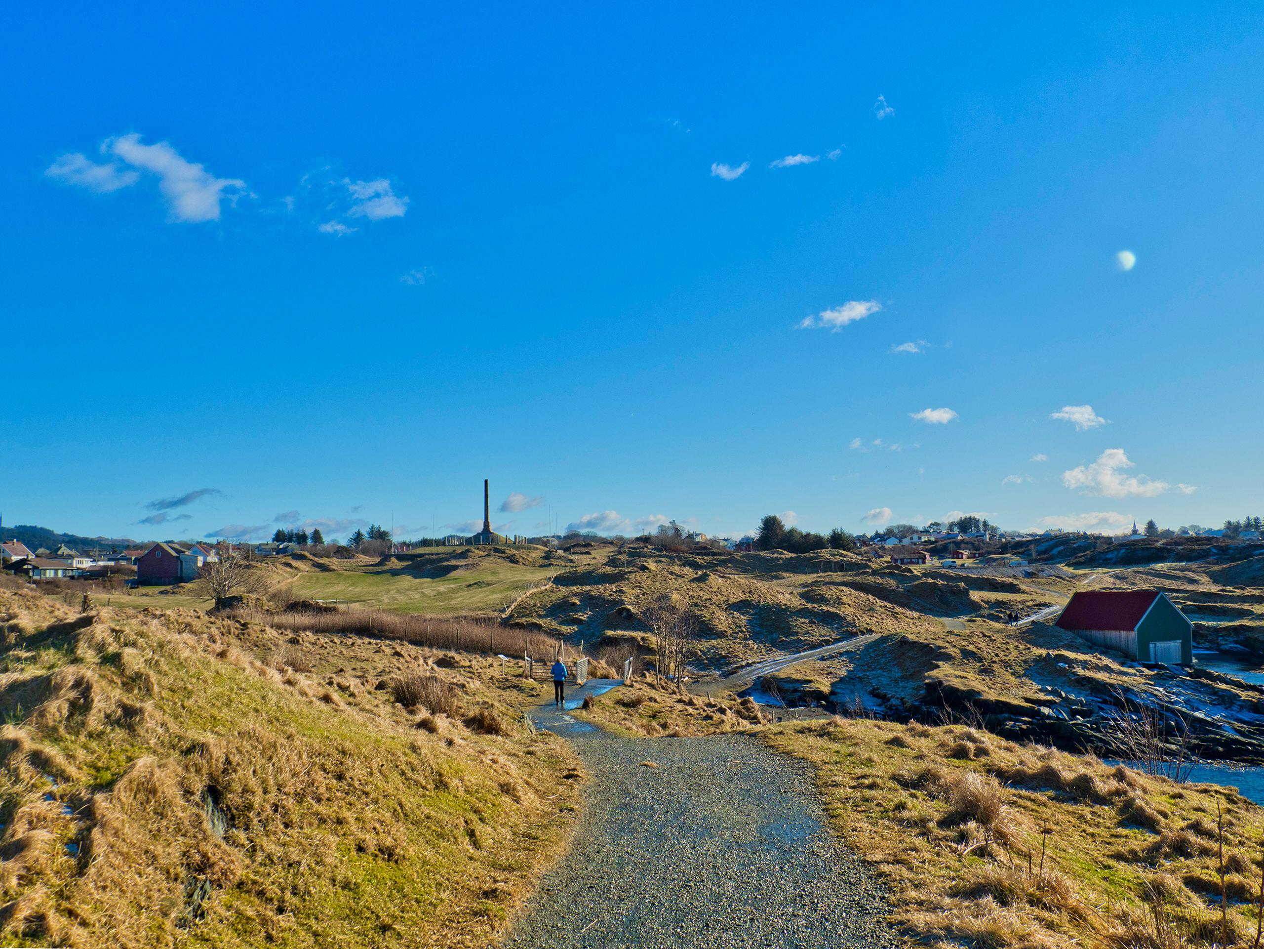 Det er fint å sykle Kyststien i Haugesund