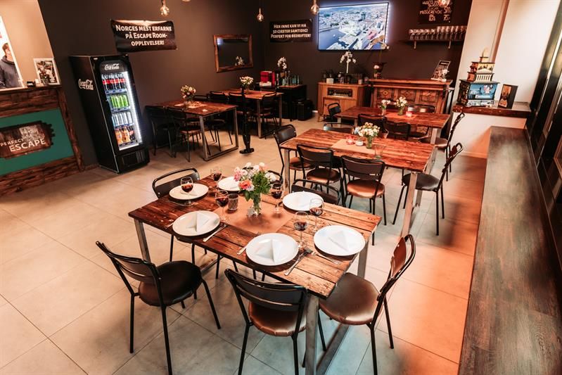 Café interior.