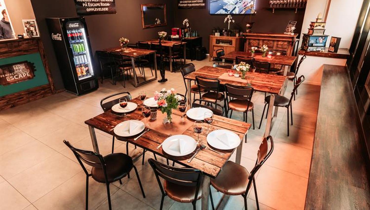 Café interior.
