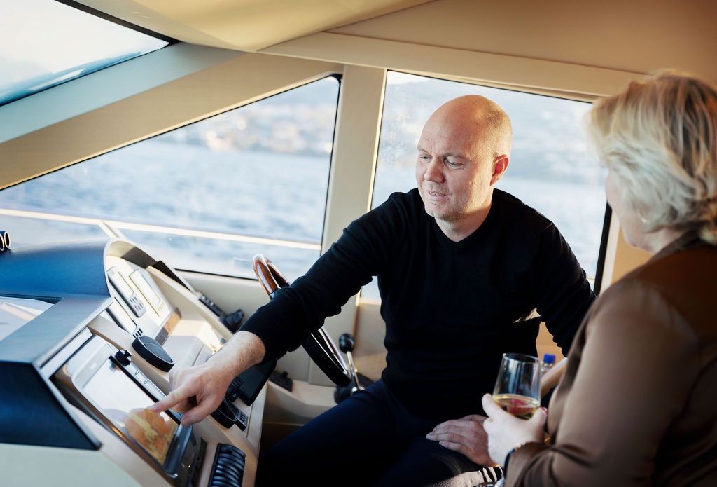 The Captain at work