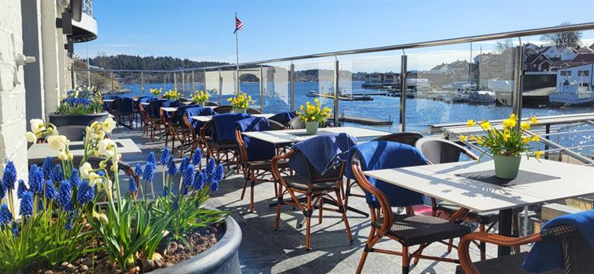 terrasse på Restaurant Sjøloftet