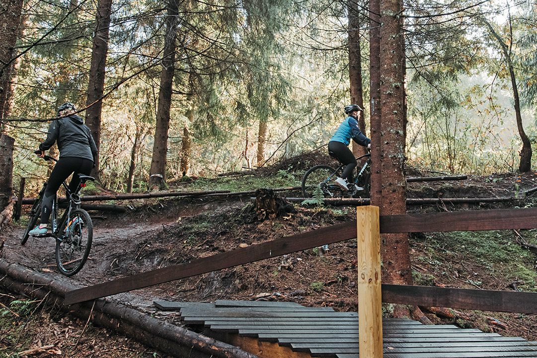 sykkelløype i Skien fritidspark