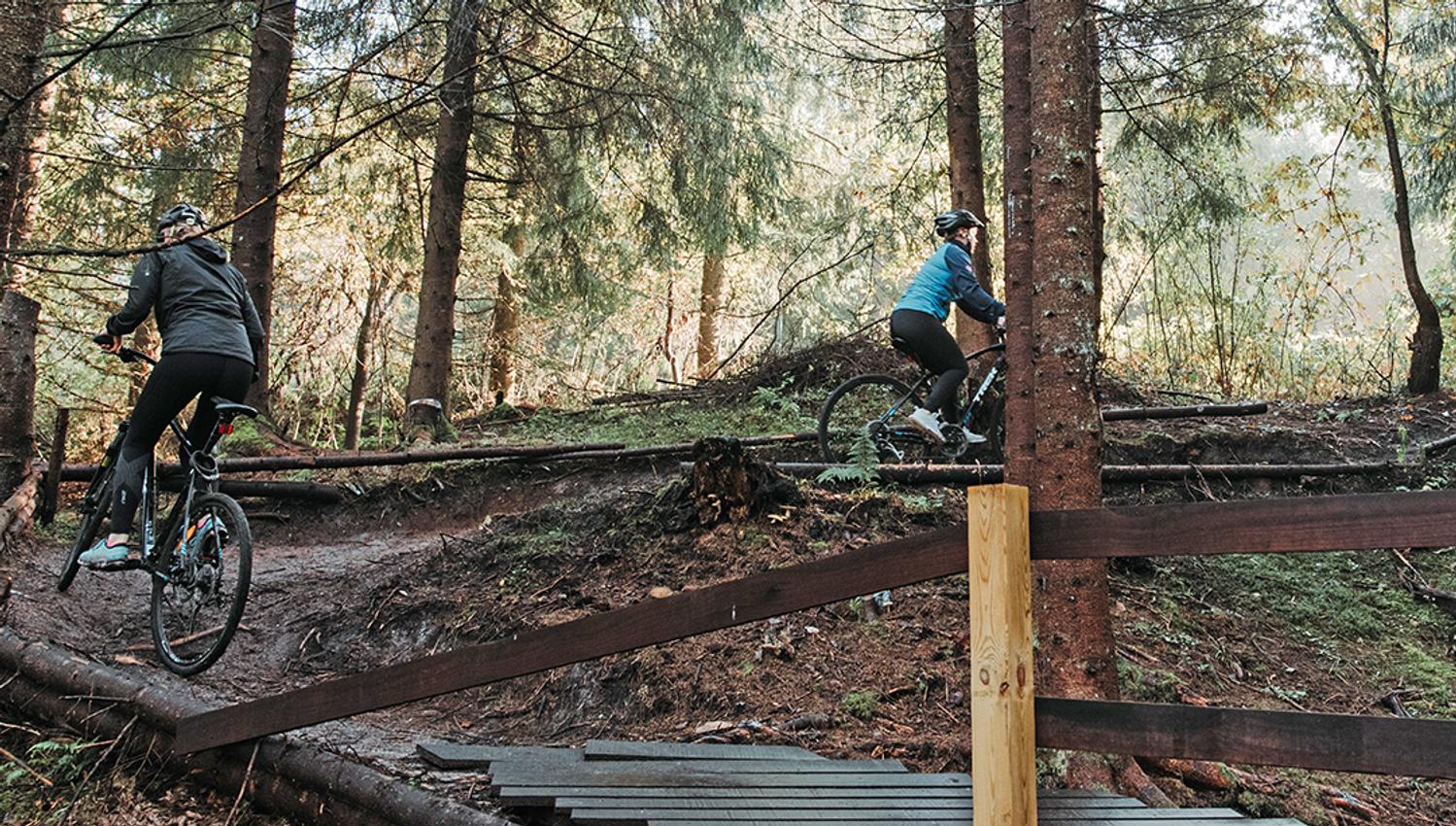 cycle path iatthe Skien fritidspark