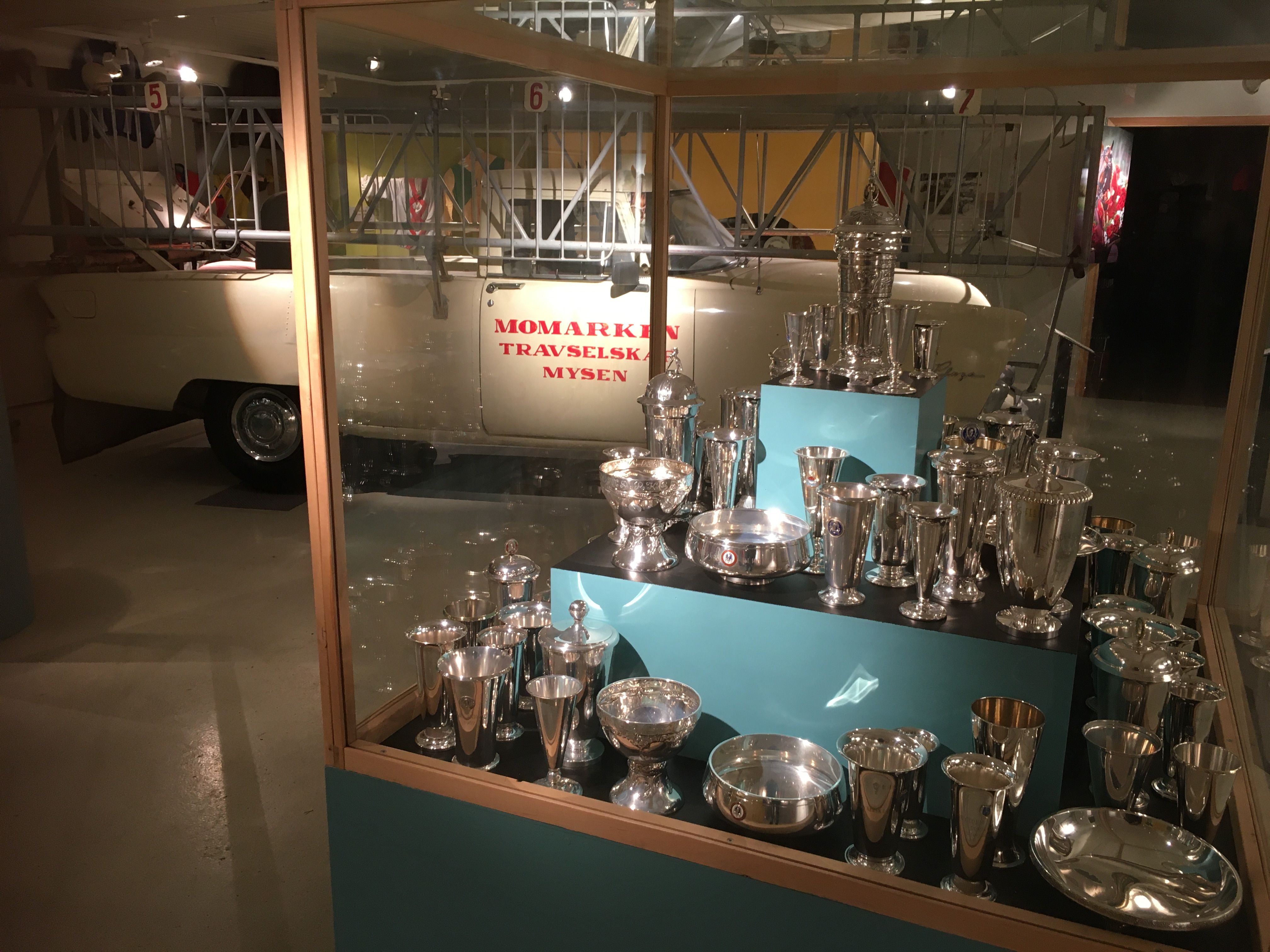 trophies at the museum
