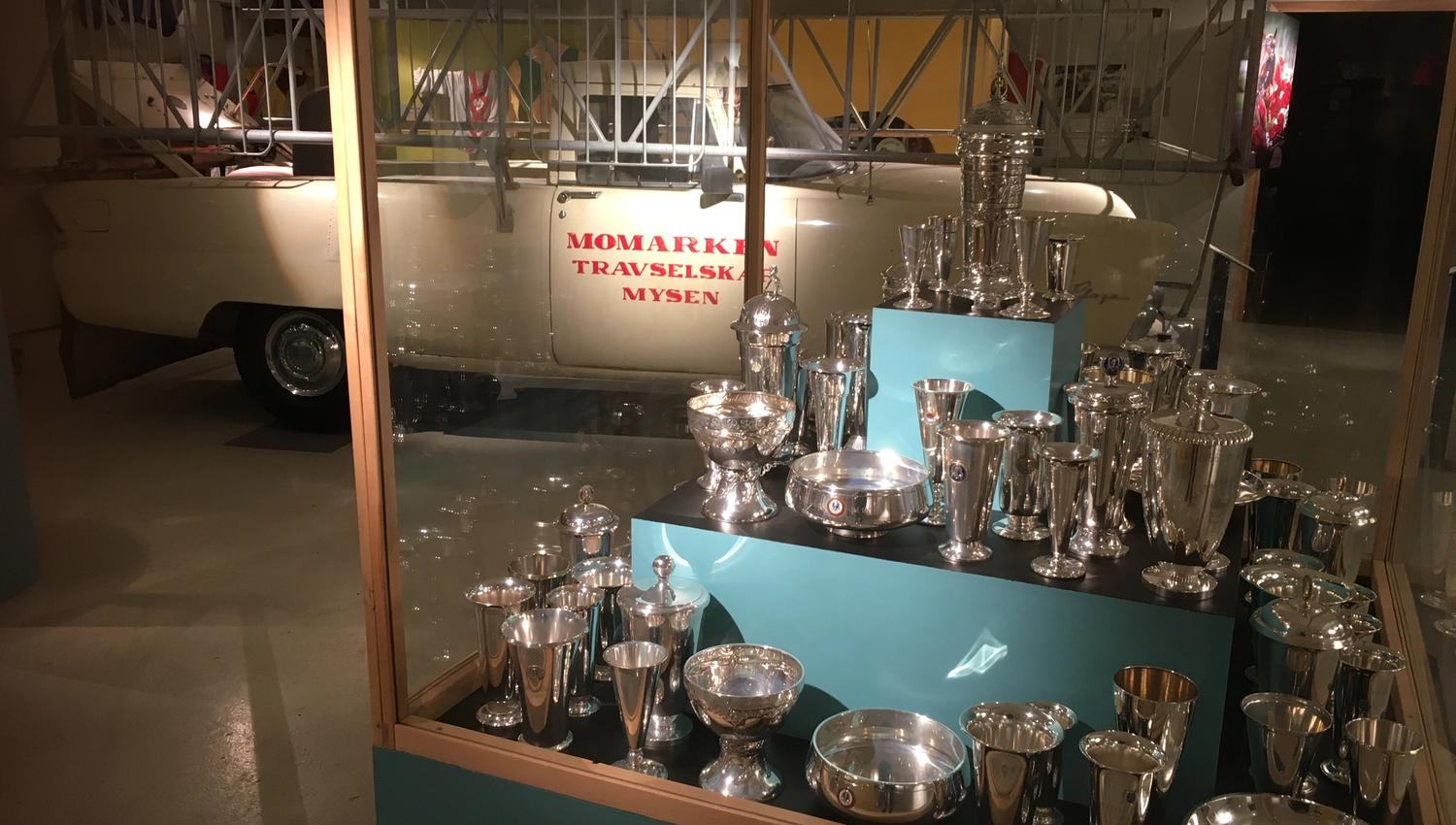 trophies at the museum