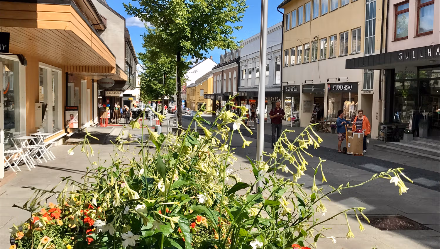 Gjøvik sentrum sommer 2017