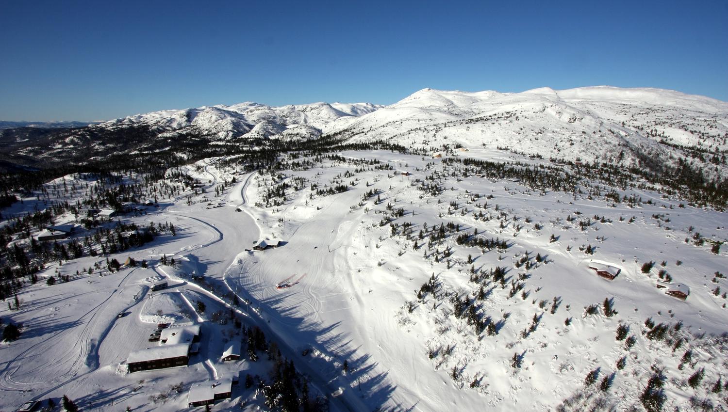 Vinterlandskap på Lifjell