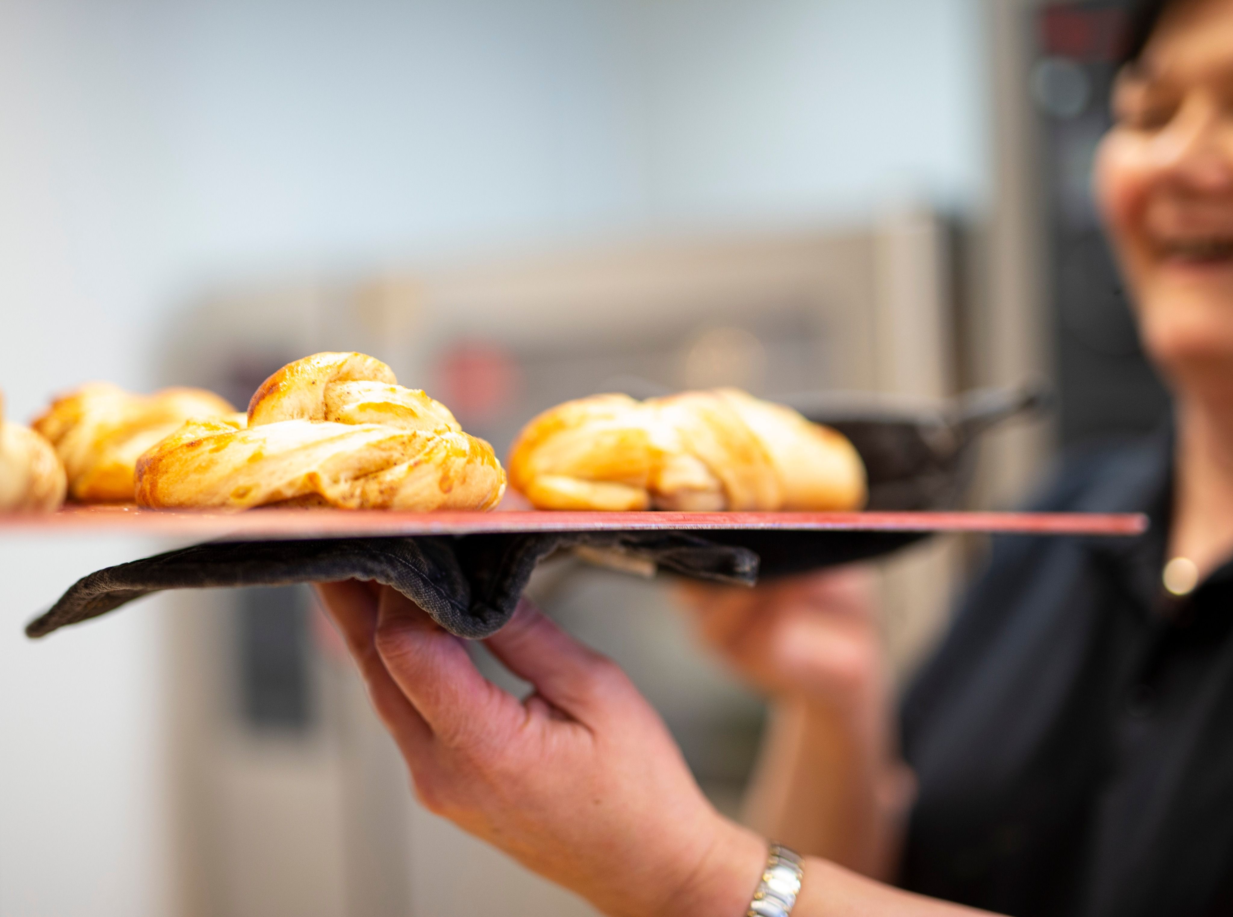 Homemade croissants for breakfast