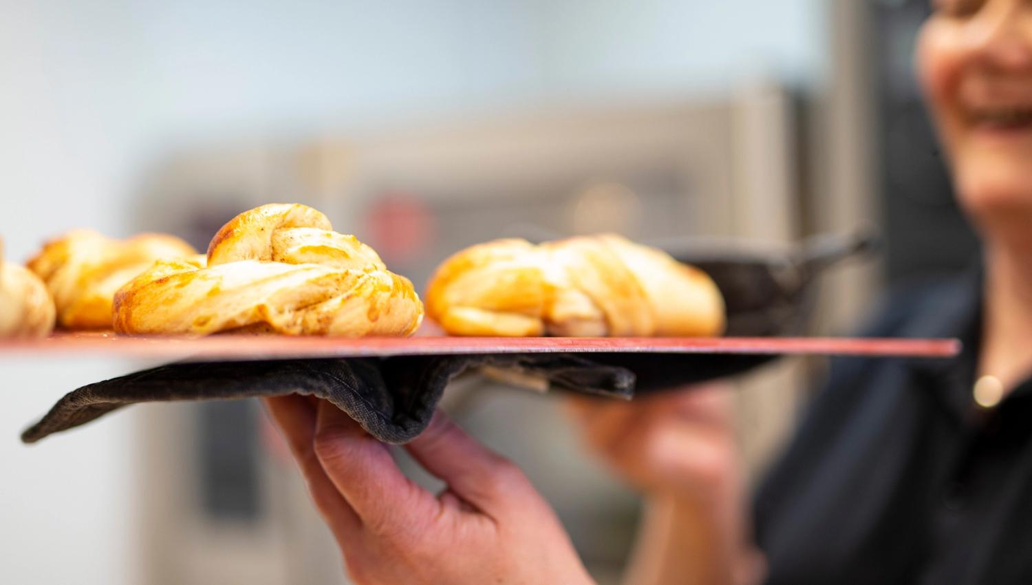 Homemade croissants for breakfast